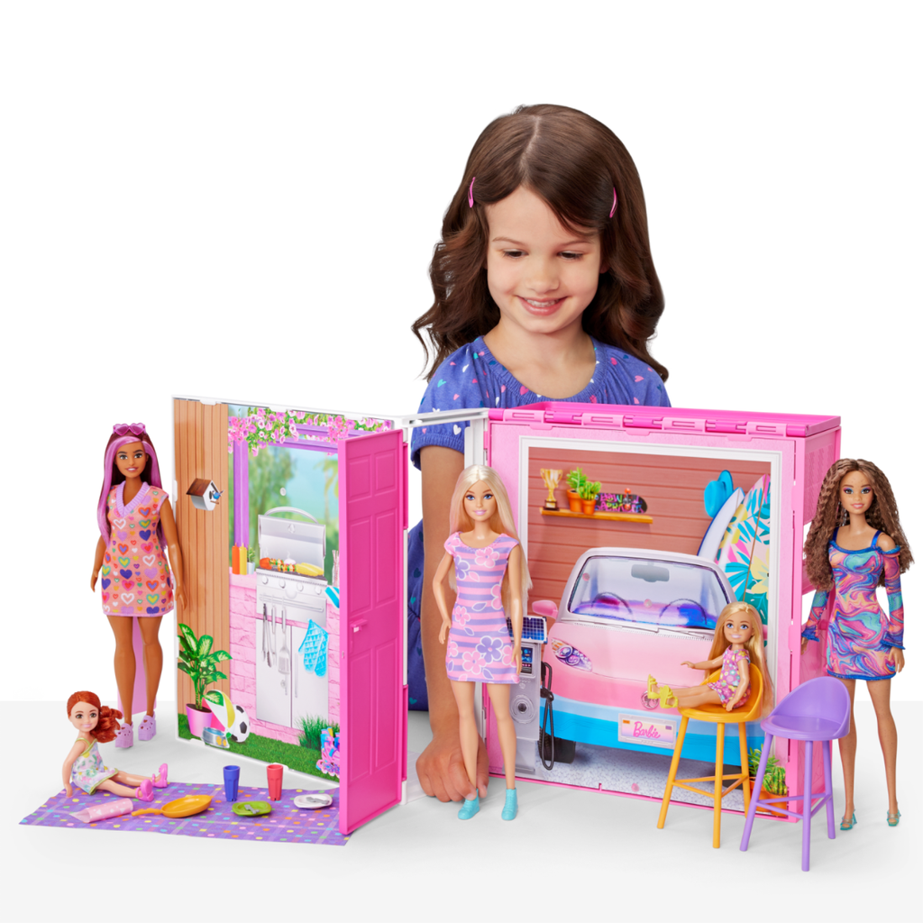 BARBIE - COFFRET MAISON DE VACANCES AVEC POUPEE