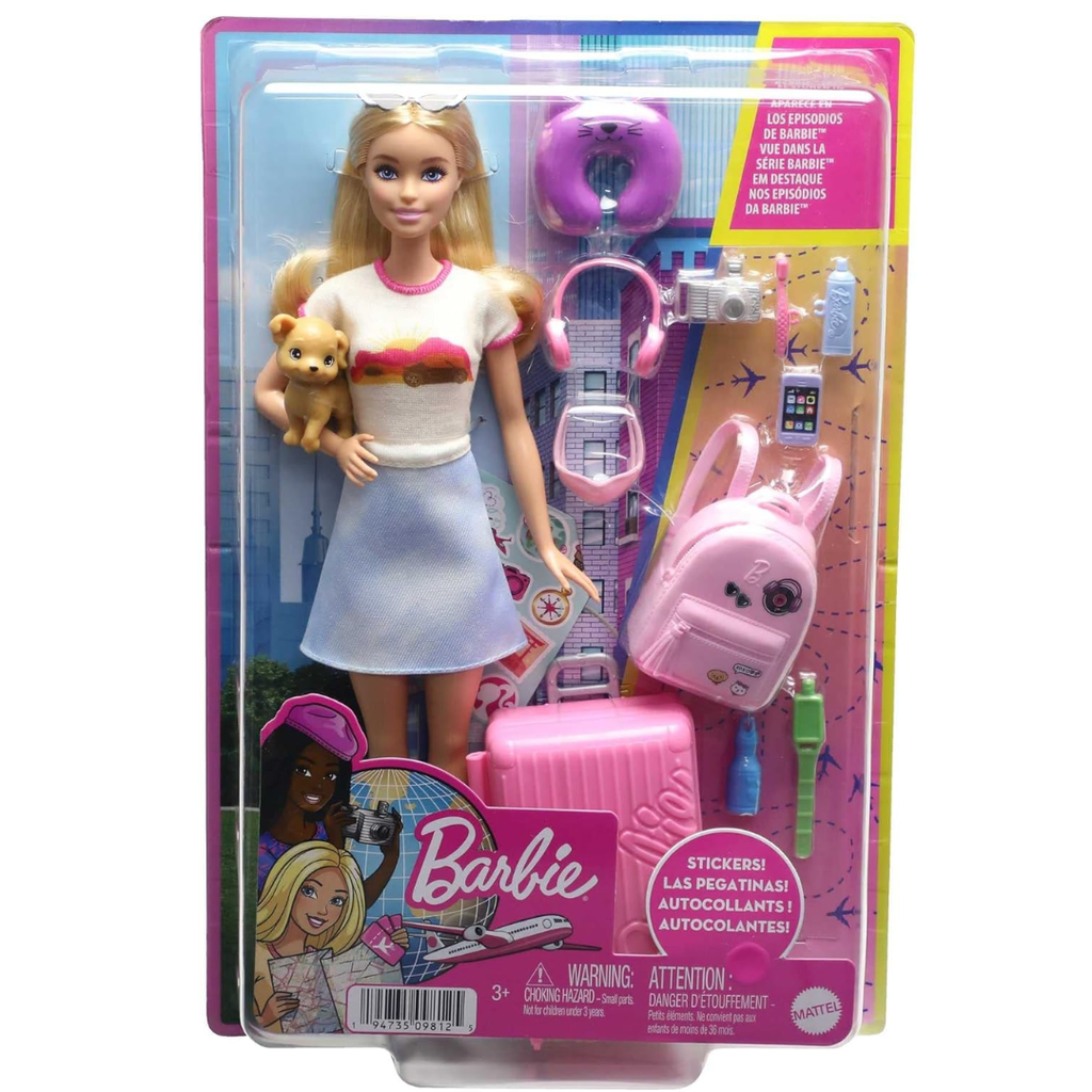 BARBIE - POUPEE COFFRET MALIBU EN VOYAGE