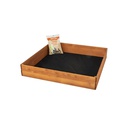 Trigano-Bac À Sable Loeva 120 X 120 X 25 Cm + Tapis Et Bâche