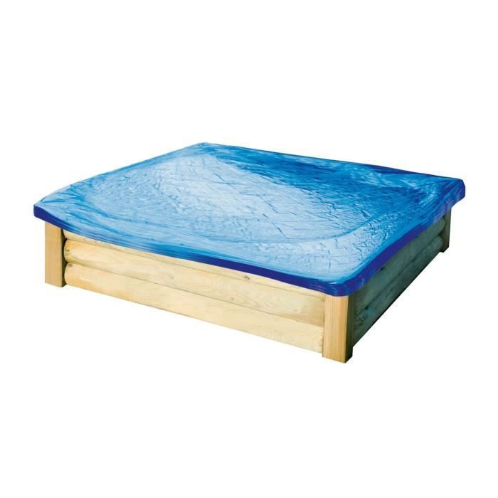 Trigano-Bac À Sable Loeva 120 X 120 X 25 Cm + Tapis Et Bâche