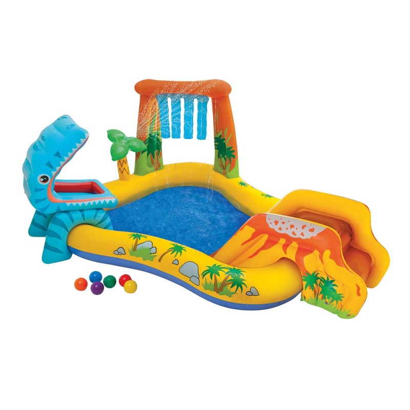 Intex-Parc gonflable aquatique dino 57444