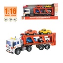 Camion transporteur+Véhicule Miniature avec son et lumière WY572A