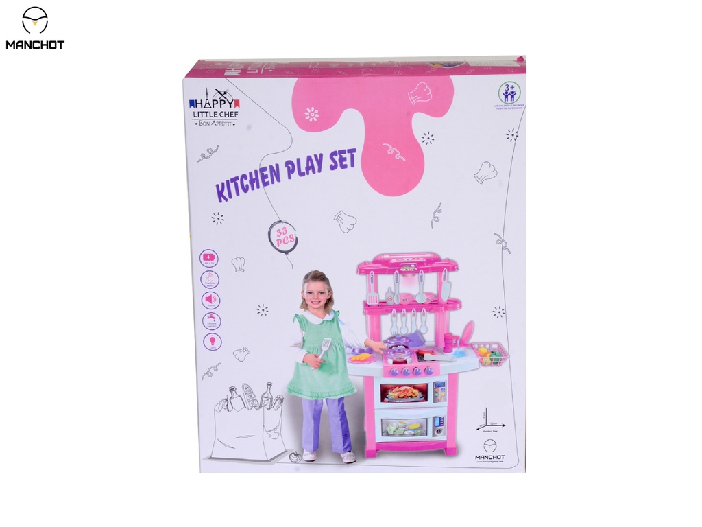 Manchot-Cuisine à vapeur 33Pcs Happy little chef