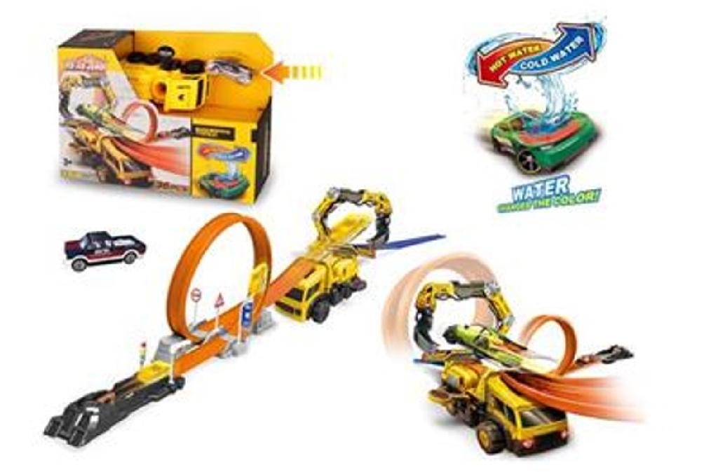 Circuit de voiture avec lanceur 36 Pcs 660-A217