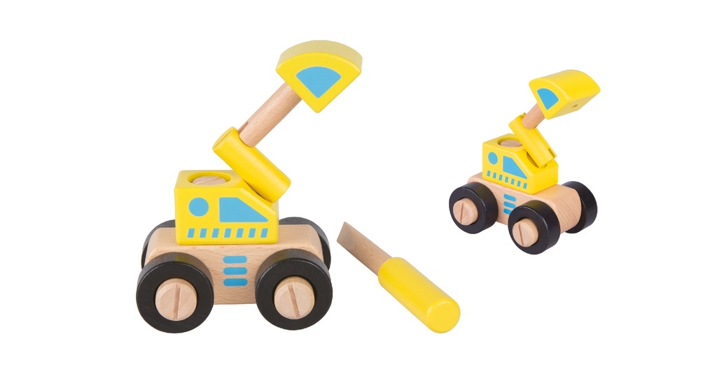 Manchot-Excavatrice en bois 109-13007