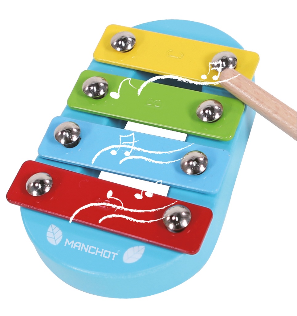 Manchot - Xylophone coloré
