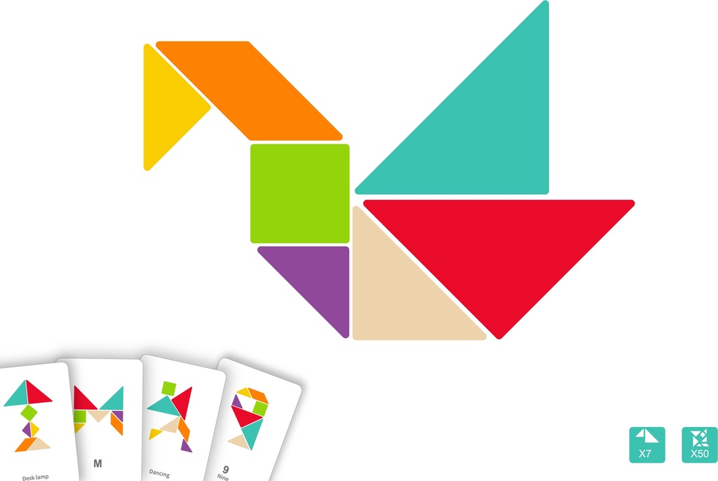 Manchot - Puzzles de tangram Z1024