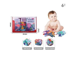 livre en tissu pour bébé 3 Pcs