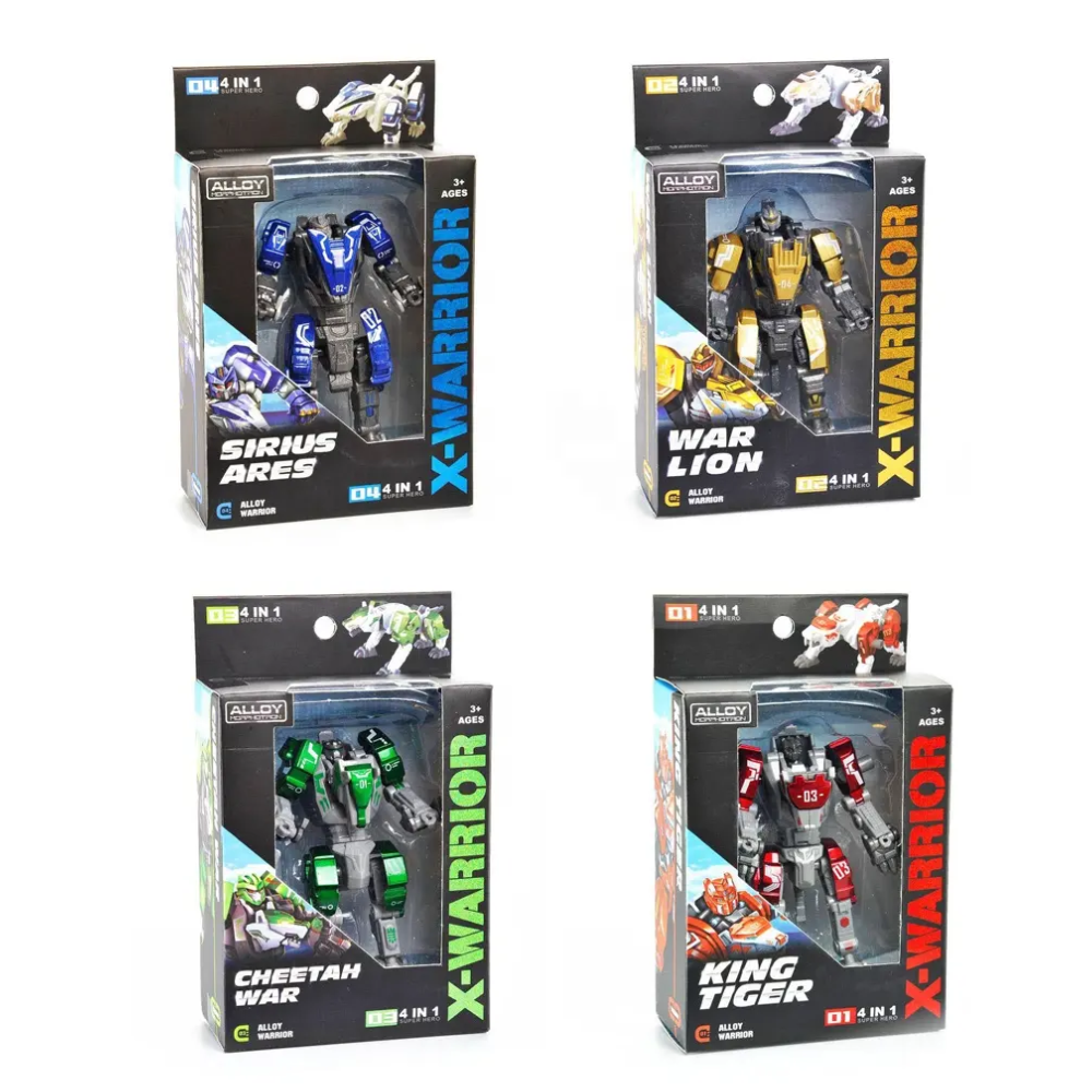 Robot transformable 4 en 1 - Vente par unité