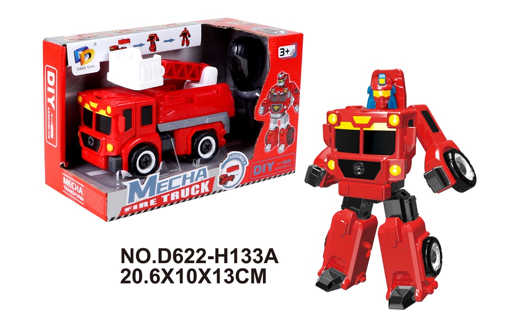 Camion-Robot pompier  DIY D622-H133A