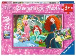 Ravensburger-Puzzles 2x12 p-Ie monde des princesses 7620