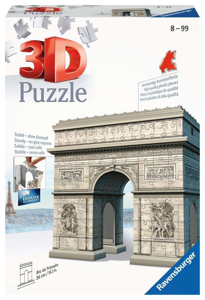 Ravensburger-Puzzle 3D Arc de Triomphe 12514