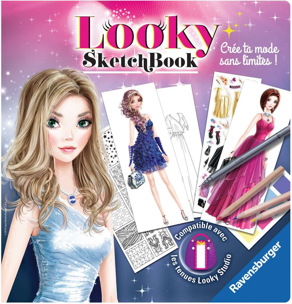 Ravensburger-Looky Sketch book robes de soirée 18082/18083
