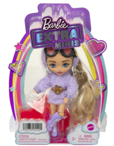 Barbie - Extra Mini Doll Fluffy Fashion + accessories HGP66-0