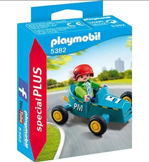 Playmobil-Enfant Avec Kart