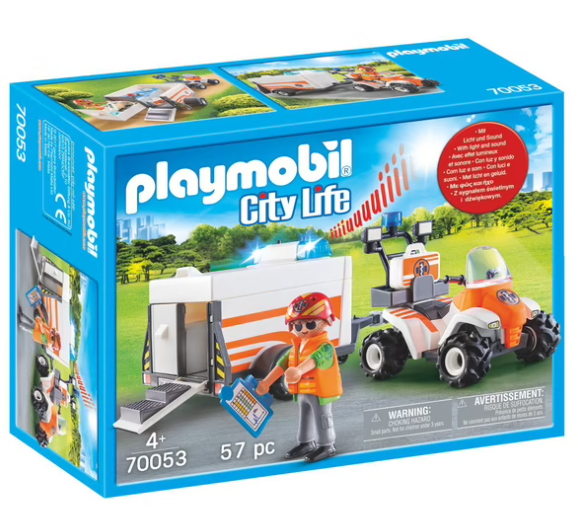 Playmobil-Quad et remorque 70053