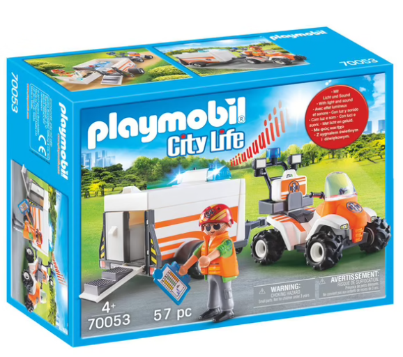 Playmobil-Quad et remorque