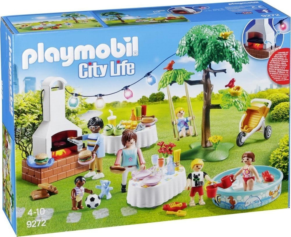 Famille et barbecue Estival-playmobil