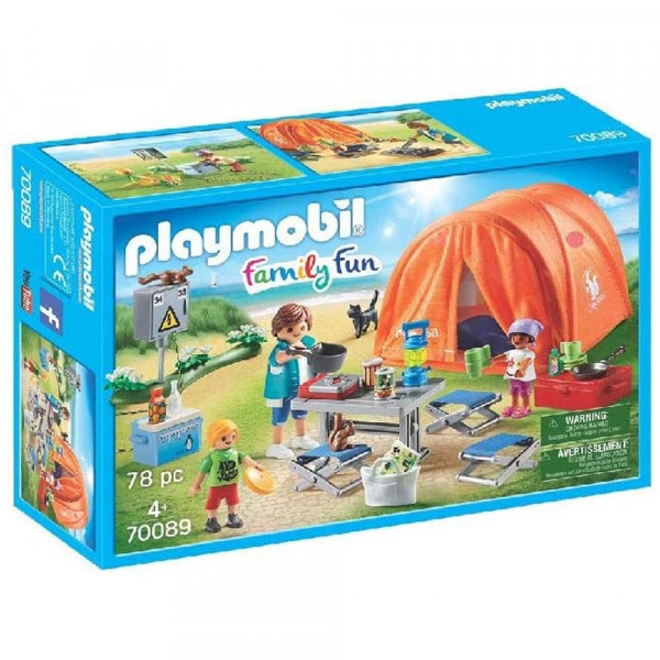 Tente et campeurs-playmobil