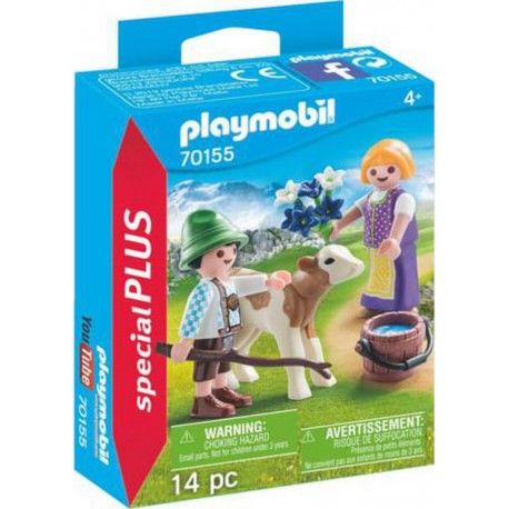 Playmobil-Enfants et veau