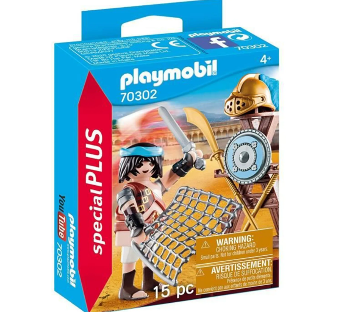 Playmobil-Gladiateur et armes