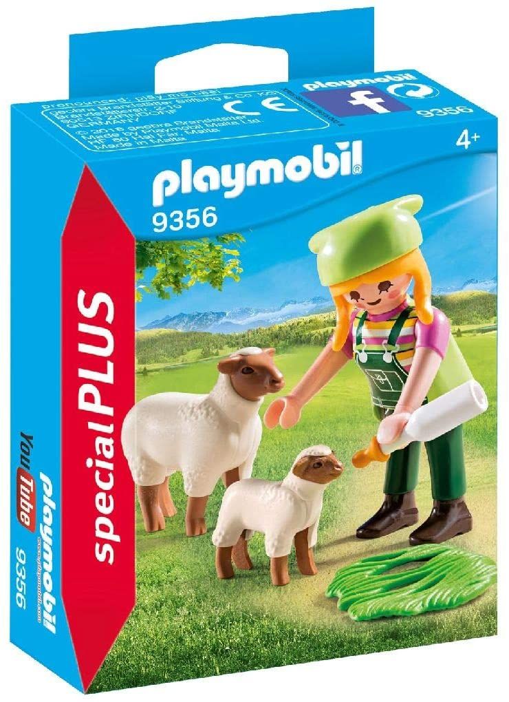 Playmobil-Fermière et moutons