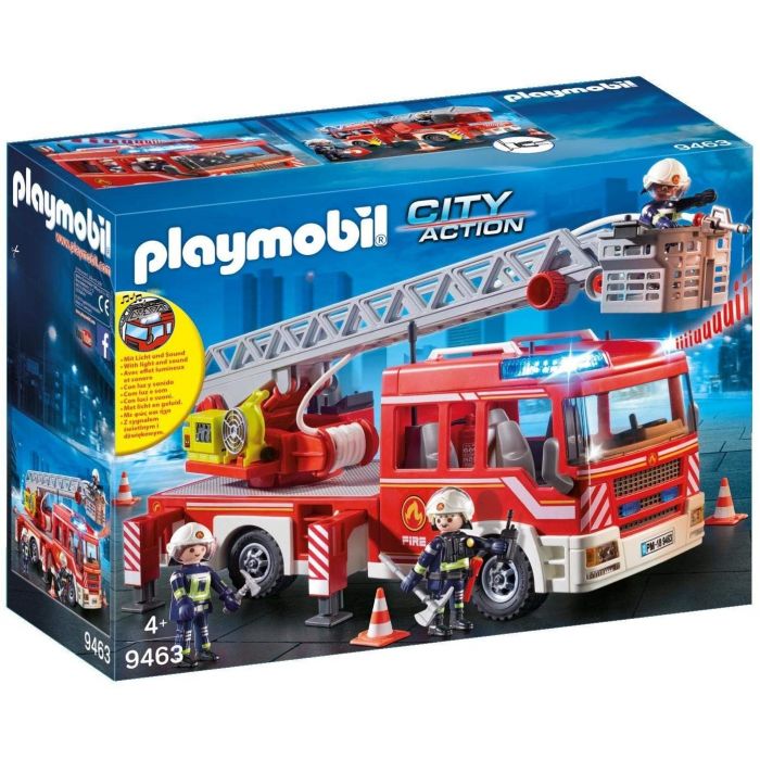 Playmobil-Camion De Pompiers Avec Échelle