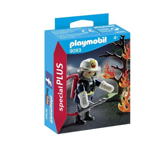 Playmobil-Pompier et arbre en feu 9093