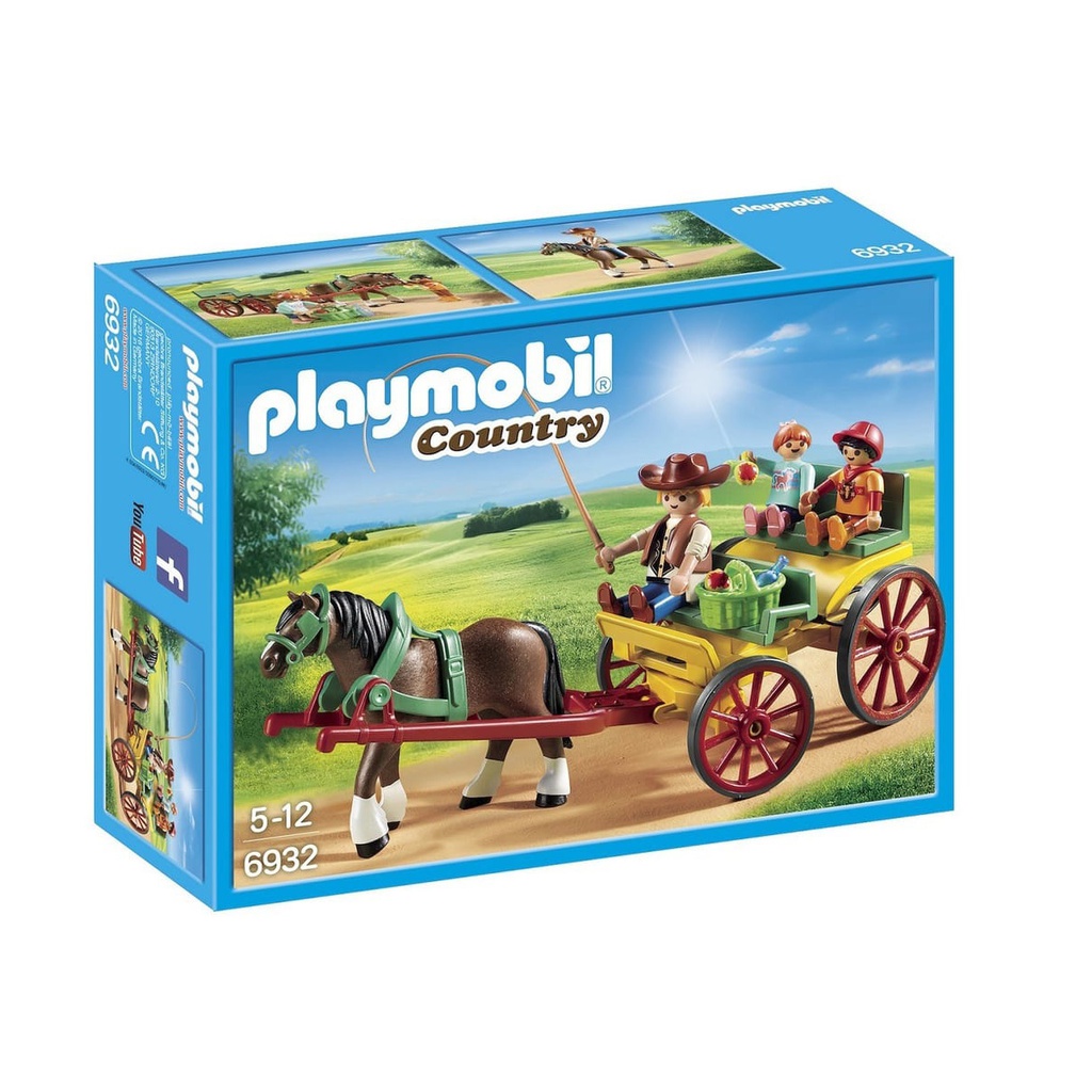 Playmobil - Country - Calèche avec attelage 6932