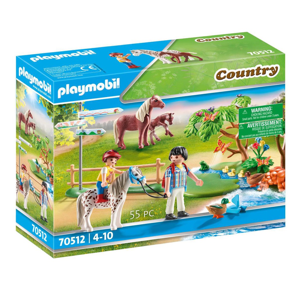 Playmobil-Country-Randonneurs et animaux