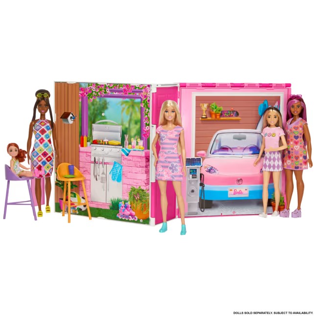 HRJ77 - BARBIE - Maison de Vacances avec Poupée