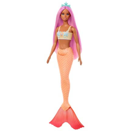 HRR05 - Barbie - Poupées Sirènes avec Cheveux et Nageoire Colorés et Serre-Tête