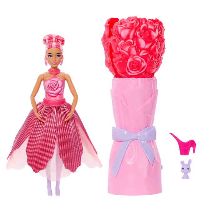 Barbie Poupée Pétals Pop Rose Et Accessoires JMF59