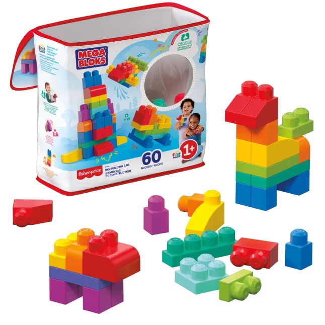 Fisher-Price MEGA BLOKS Sac Medium Classique 60 Briques DCH55