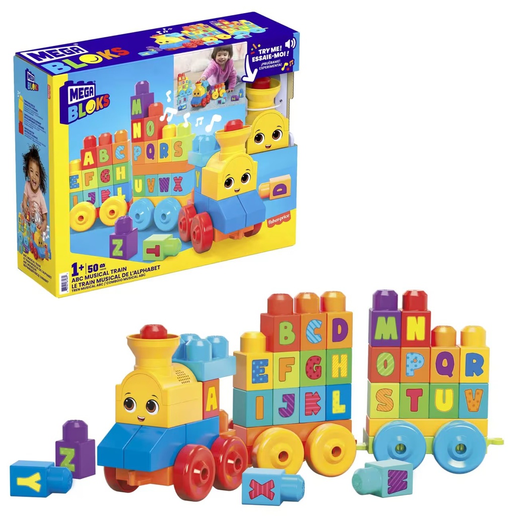 Fisher-Price Mega Bloks Le Train De L’ Alphabet FWK22