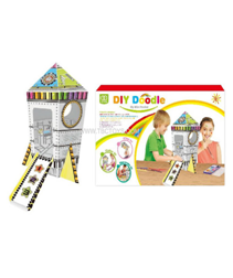 [Z003] Fusée à colorier en papier