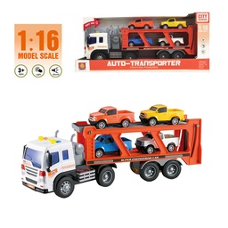 [WY572A] Camion transporteur+Véhicule Miniature avec son et lumière WY572A