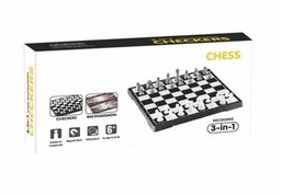 [QX2410] Jeu d'échecs magnétique 3 en 1 QX2410