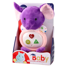 [1812-8] Eléphant en peluche avec son et lumiere