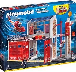 [9462] Playmobil-City action-Caserne de pompiers et hélicoptère 9462