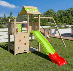 [J-24710P1] Aire de jeux bois 2,20 m UTOPIA XPRESSION - 10 enfants
