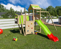 [J-24740P1] Aire de jeux bois 2,20 m STARRY XPRESSION - 10 enfants
