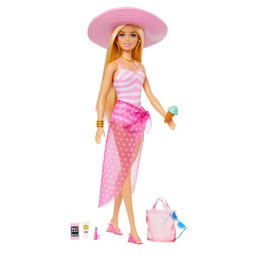 [HPL73] Barbie Poupée Blonde avec Maillot de Bain HPL73