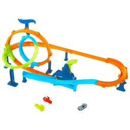 [JHK73] Hot Wheels Piste Looping Cyclone Circuit Et Voitures JHK73